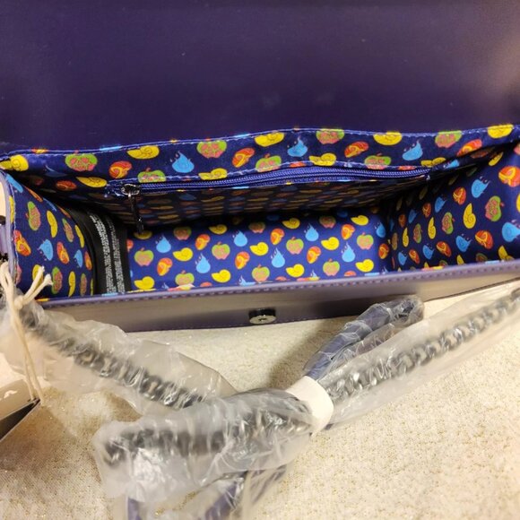 Loungefly Disney Villains in the Dark Crossbody Bag Ursula Evil Queen Hades NEW - Picture 9 of 9